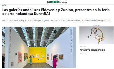 Las galerías andaluzas Eldevenir y Zunino, presentes en la feria de arte holandesa KunstRAI